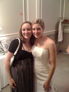 The beautiful bride! See that gorgeous dress? I kept talking about it all night ;) You looked great, Alison!