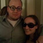 They had a photo booth (awesome!) and funny props set out for the guests to use. Steve was a natural in those glasses.