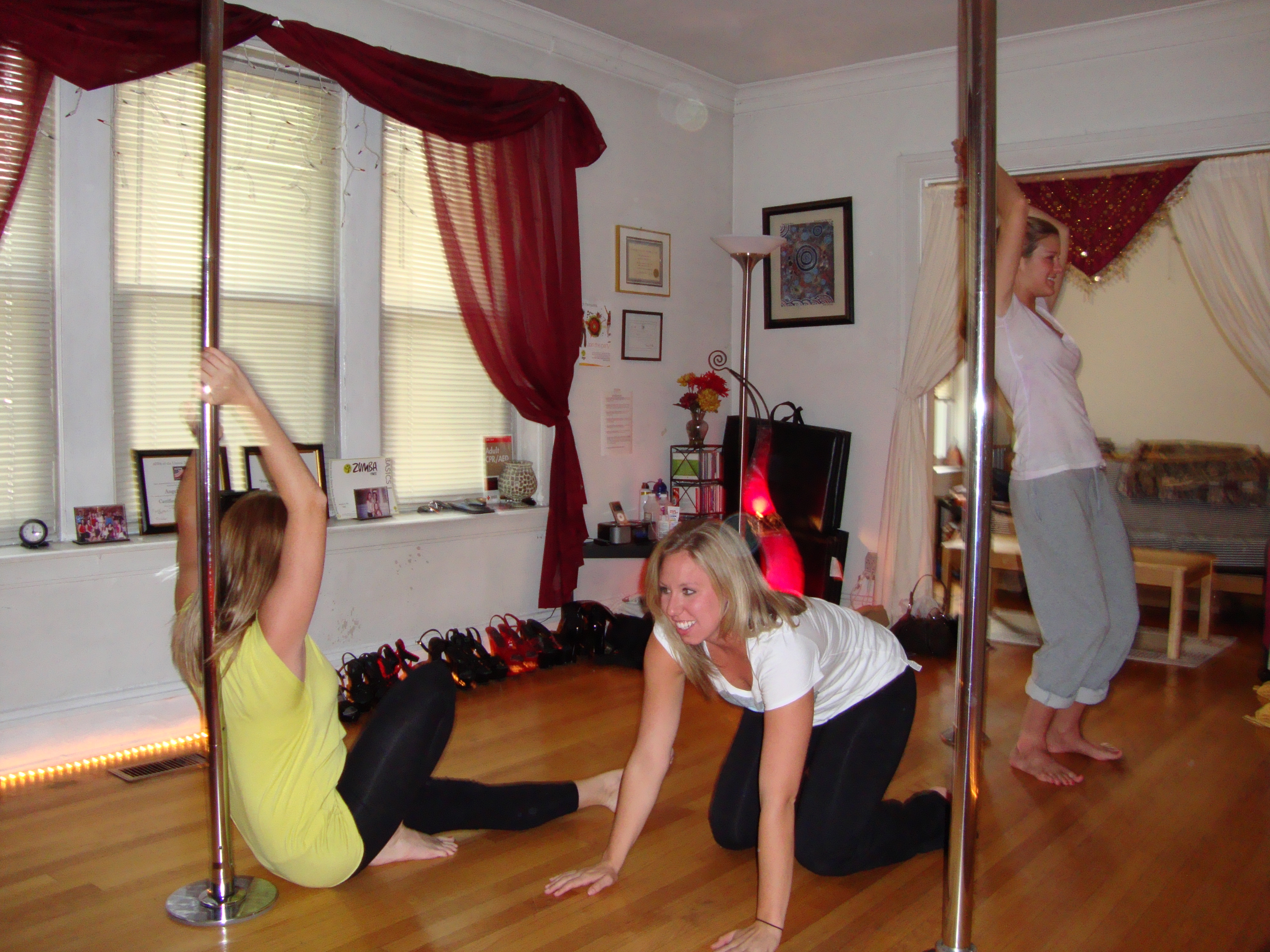 bach party practicing the routine
