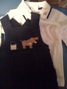 We have lots like this with the matching design on the shirt collar
