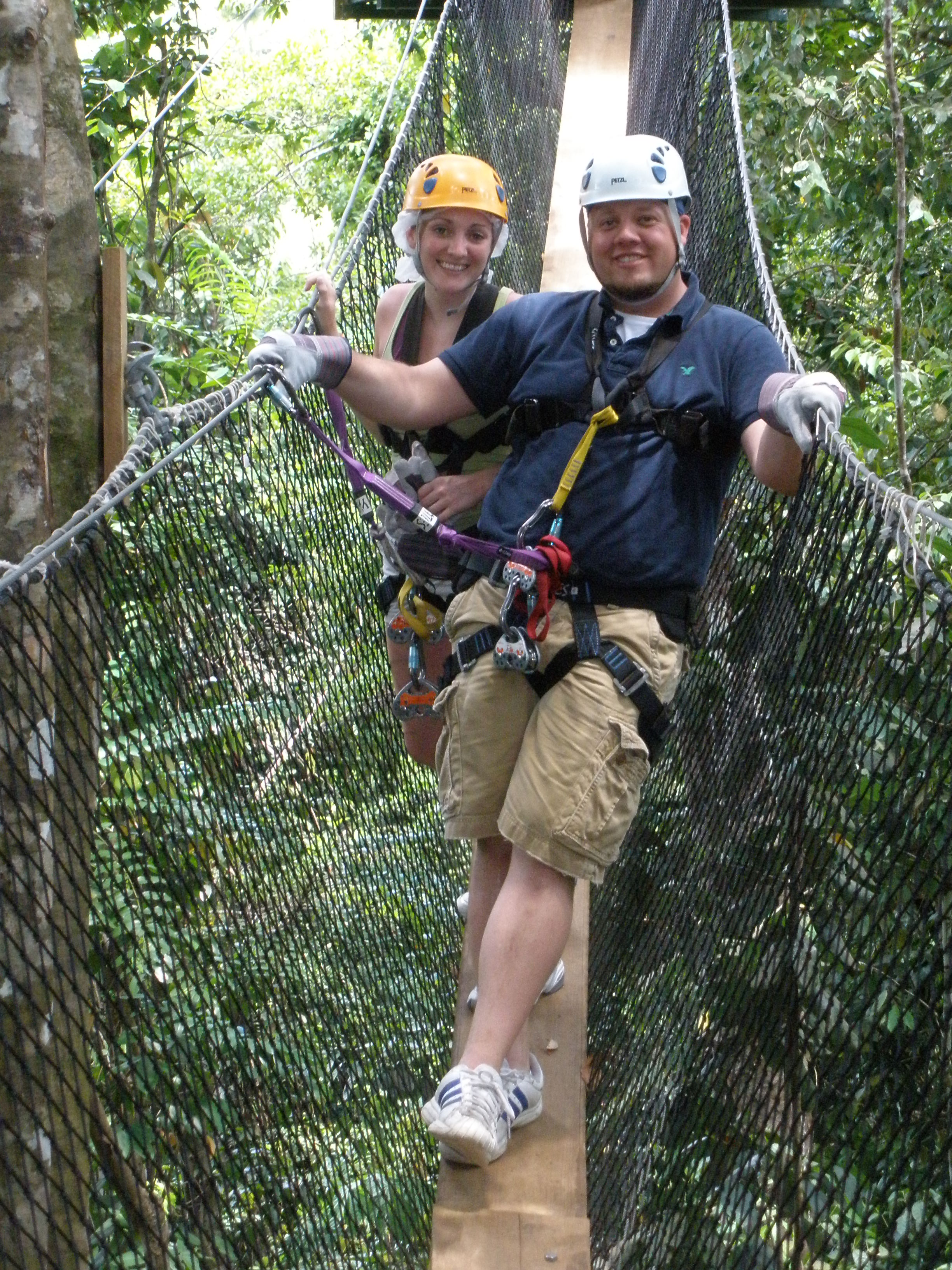 Ziplining through the rainforest, St. Lucia