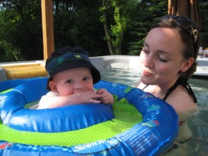 Ryan went swimming! Ryan went swimming!