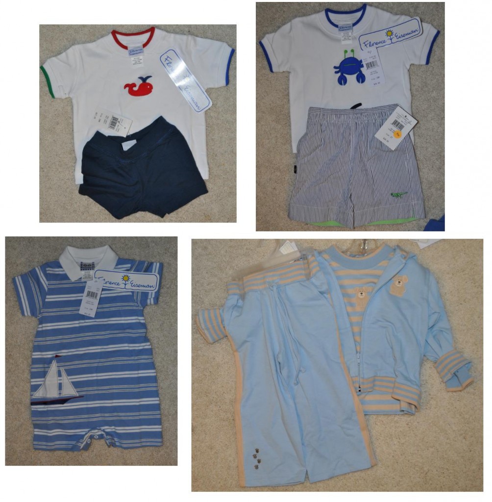 Lots of clothes, one spoiled little boy!
