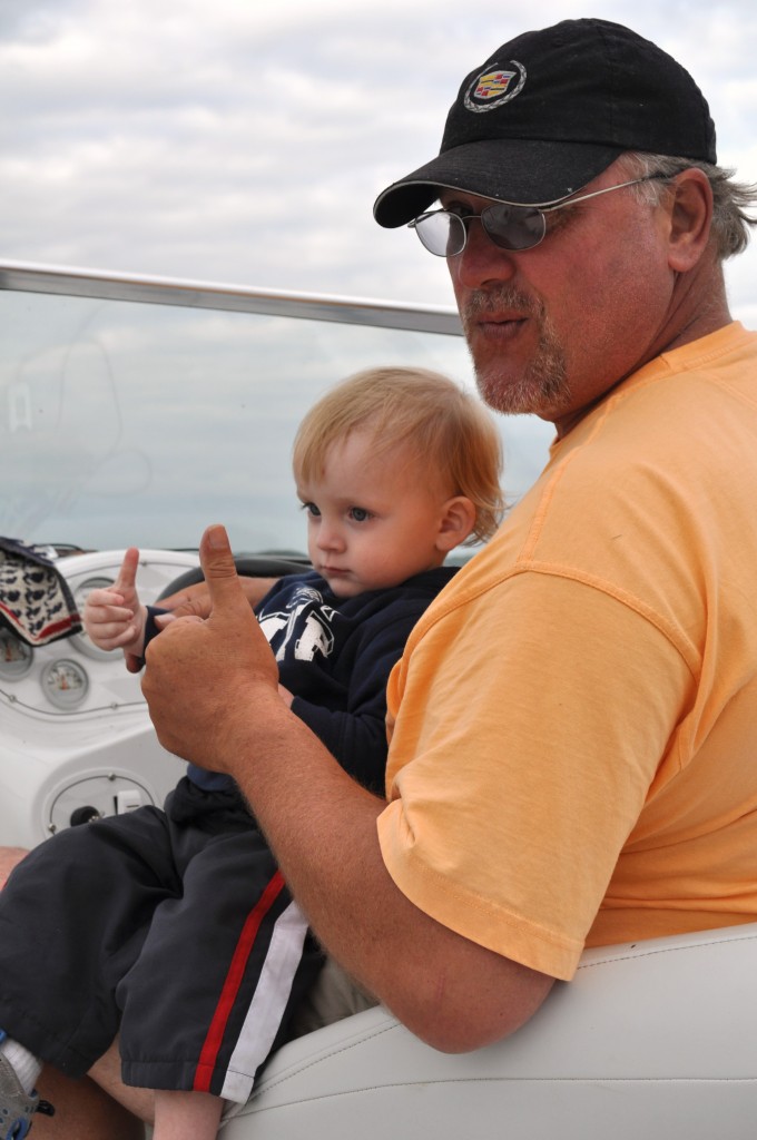 Wordless Wednesday: Ryan's first boat ride