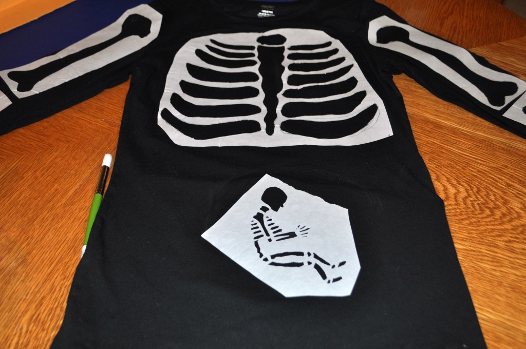 pregnant skeleton costume