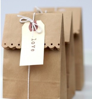 paper bag gift wrapping