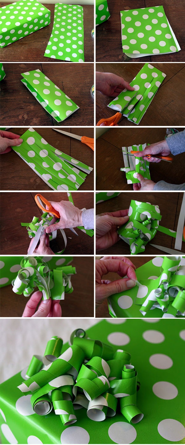 making your own gift bows