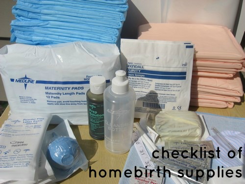 homebirth supplies