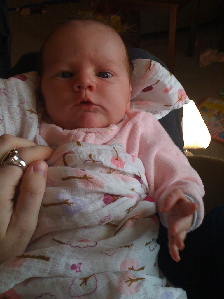 baby girl awake