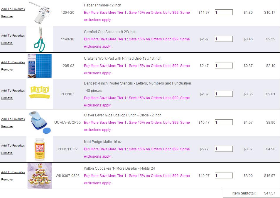 craft supplies