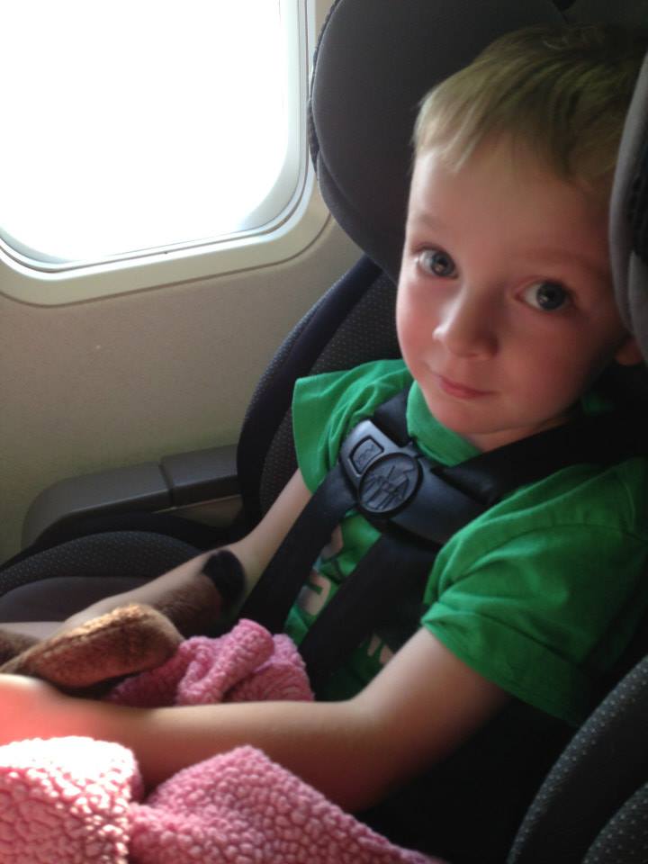 car seat on airplane
